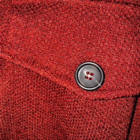 Zenana Long Sleeve Oversized Button Up Cinnamon Rust Tunic Blouse Plus 3X - Picture 5 of 8